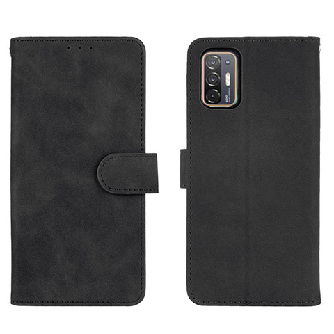 Coque Portefeuille Livre Cuir Etui Clapet L01Z pour HTC Desire 21 Pro 5G Noir