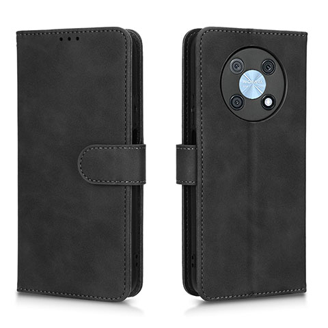 Coque Portefeuille Livre Cuir Etui Clapet L01Z pour Huawei Enjoy 50 Pro Noir