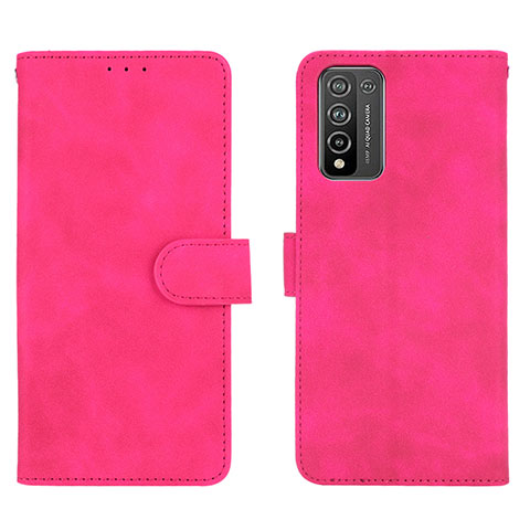 Coque Portefeuille Livre Cuir Etui Clapet L01Z pour Huawei Honor 10X Lite Rose Rouge