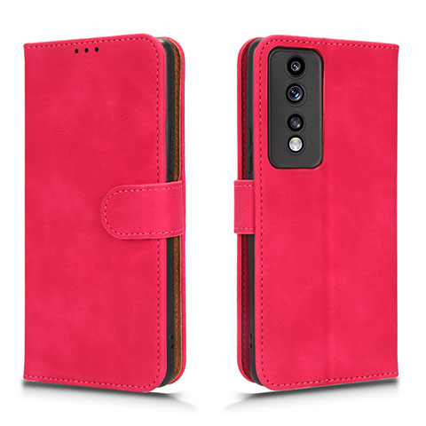 Coque Portefeuille Livre Cuir Etui Clapet L01Z pour Huawei Honor 80 GT 5G Rose Rouge