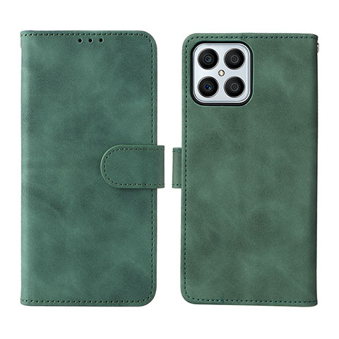 Coque Portefeuille Livre Cuir Etui Clapet L01Z pour Huawei Honor X8 4G Vert