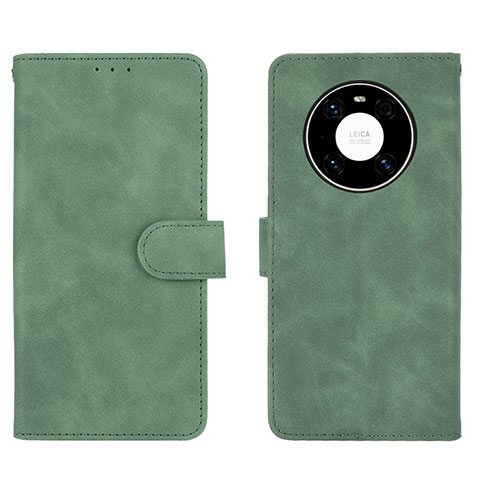 Coque Portefeuille Livre Cuir Etui Clapet L01Z pour Huawei Mate 40 Vert