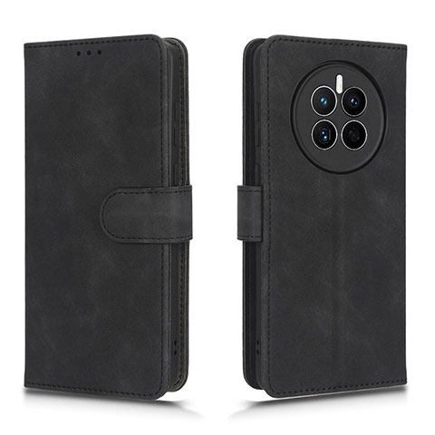 Coque Portefeuille Livre Cuir Etui Clapet L01Z pour Huawei Mate 50 Noir