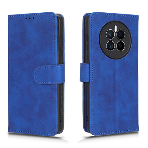 Coque Portefeuille Livre Cuir Etui Clapet L01Z pour Huawei Mate 50E Bleu