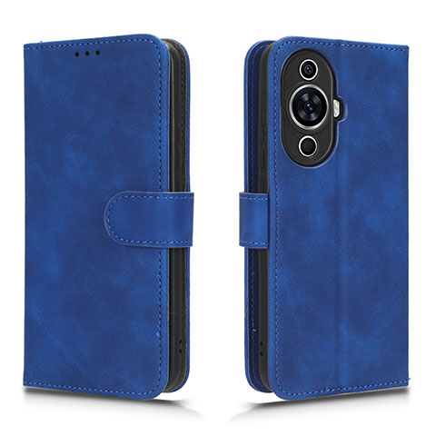 Coque Portefeuille Livre Cuir Etui Clapet L01Z pour Huawei Nova 11 Bleu