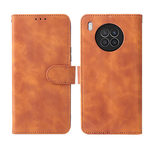 Coque Portefeuille Livre Cuir Etui Clapet L01Z pour Huawei Nova 8i Marron