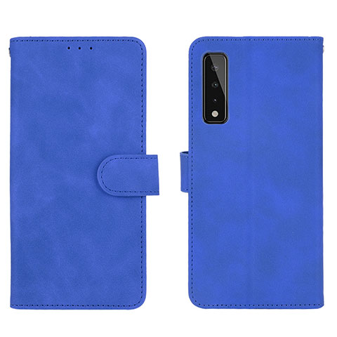 Coque Portefeuille Livre Cuir Etui Clapet L01Z pour LG Stylo 7 Bleu