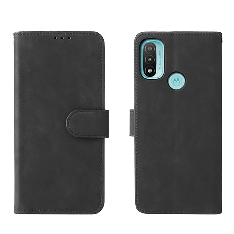 Coque Portefeuille Livre Cuir Etui Clapet L01Z pour Motorola Moto E40 Noir