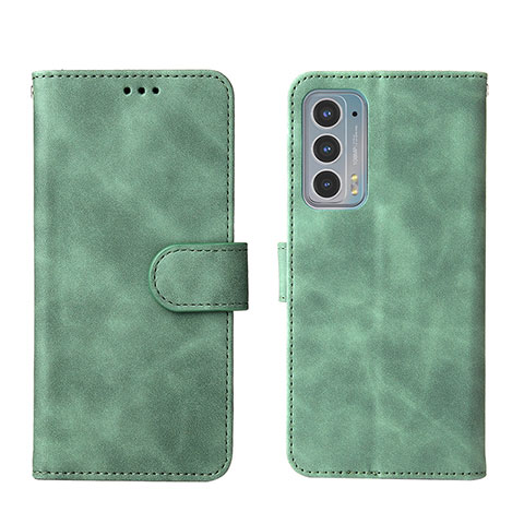 Coque Portefeuille Livre Cuir Etui Clapet L01Z pour Motorola Moto Edge 20 5G Vert