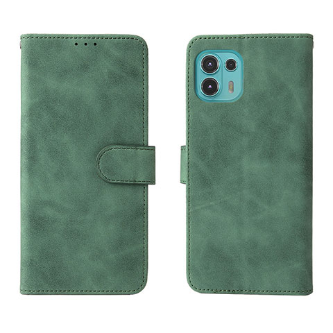 Coque Portefeuille Livre Cuir Etui Clapet L01Z pour Motorola Moto Edge 20 Lite 5G Vert