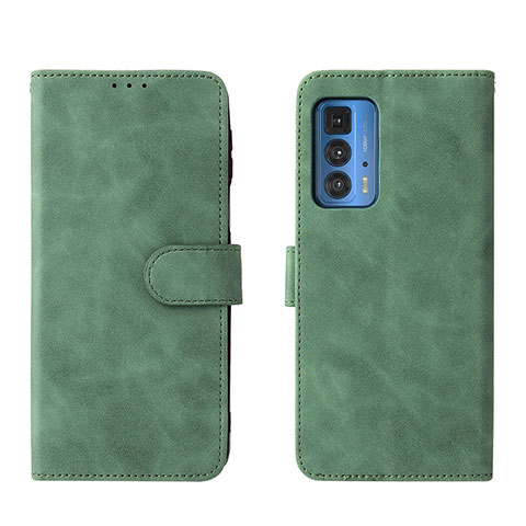 Coque Portefeuille Livre Cuir Etui Clapet L01Z pour Motorola Moto Edge 20 Pro 5G Vert