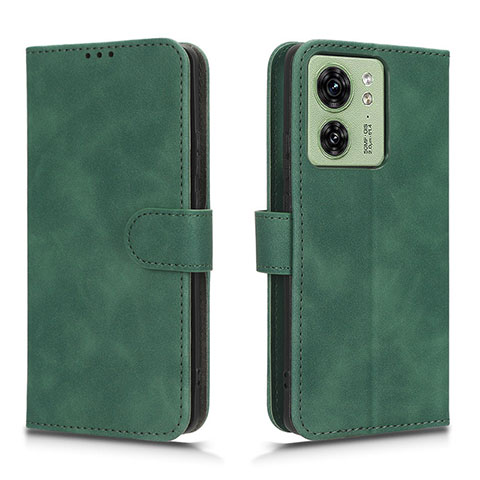 Coque Portefeuille Livre Cuir Etui Clapet L01Z pour Motorola Moto Edge (2023) 5G Vert