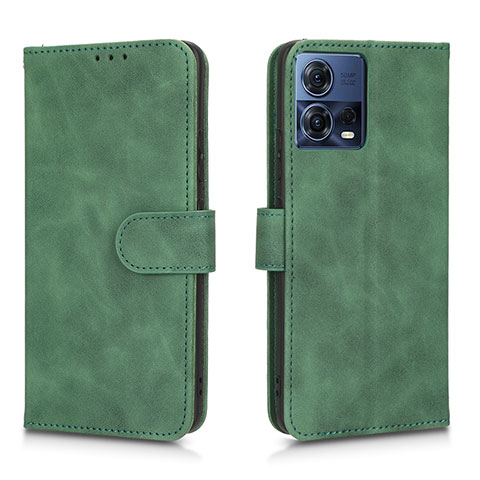 Coque Portefeuille Livre Cuir Etui Clapet L01Z pour Motorola Moto Edge 30 Fusion 5G Vert