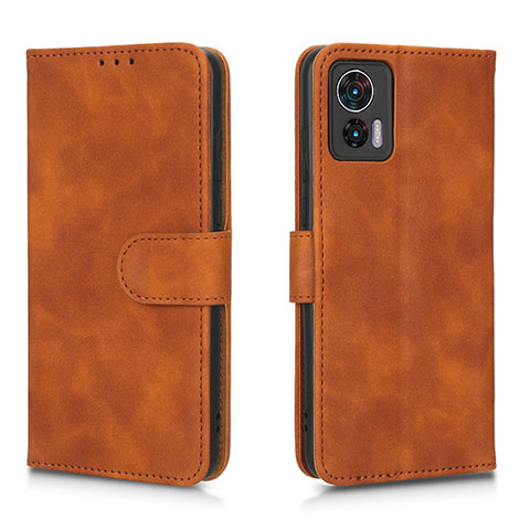 Coque Portefeuille Livre Cuir Etui Clapet L01Z pour Motorola Moto Edge 30 Neo 5G Marron