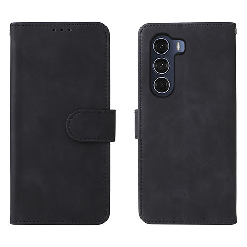 Coque Portefeuille Livre Cuir Etui Clapet L01Z pour Motorola Moto Edge S30 5G Noir