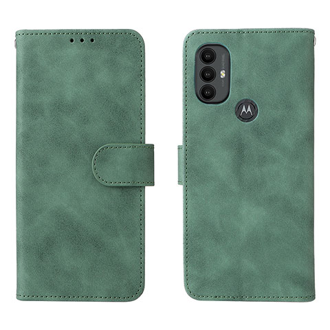 Coque Portefeuille Livre Cuir Etui Clapet L01Z pour Motorola Moto G Play (2023) Vert