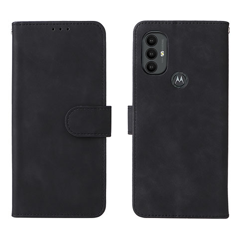 Coque Portefeuille Livre Cuir Etui Clapet L01Z pour Motorola Moto G Play Gen 2 Noir