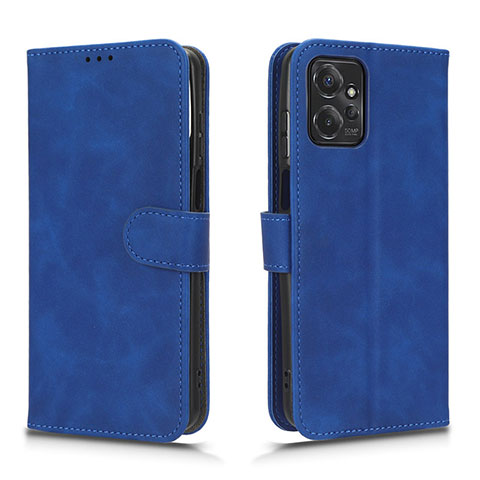 Coque Portefeuille Livre Cuir Etui Clapet L01Z pour Motorola Moto G Power 5G (2023) Bleu