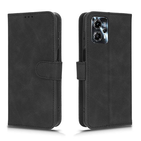 Coque Portefeuille Livre Cuir Etui Clapet L01Z pour Motorola Moto G13 Noir