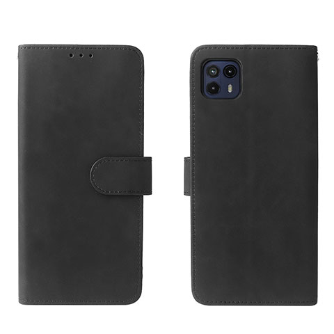 Coque Portefeuille Livre Cuir Etui Clapet L01Z pour Motorola Moto G50 5G Noir