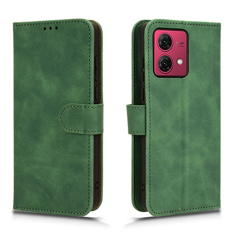 Coque Portefeuille Livre Cuir Etui Clapet L01Z pour Motorola Moto G84 5G Vert