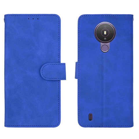 Coque Portefeuille Livre Cuir Etui Clapet L01Z pour Nokia 1.4 Bleu