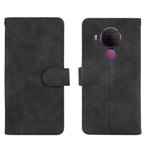 Coque Portefeuille Livre Cuir Etui Clapet L01Z pour Nokia 5.4 Noir