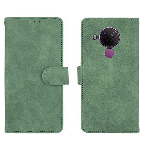 Coque Portefeuille Livre Cuir Etui Clapet L01Z pour Nokia 5.4 Vert