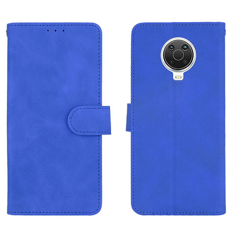 Coque Portefeuille Livre Cuir Etui Clapet L01Z pour Nokia 6.3 Bleu