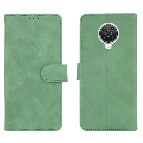 Coque Portefeuille Livre Cuir Etui Clapet L01Z pour Nokia 6.3 Vert