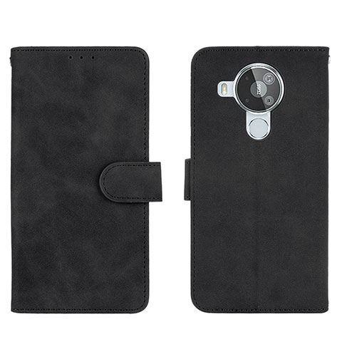 Coque Portefeuille Livre Cuir Etui Clapet L01Z pour Nokia 7.3 Noir