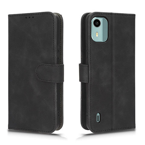 Coque Portefeuille Livre Cuir Etui Clapet L01Z pour Nokia C12 Noir