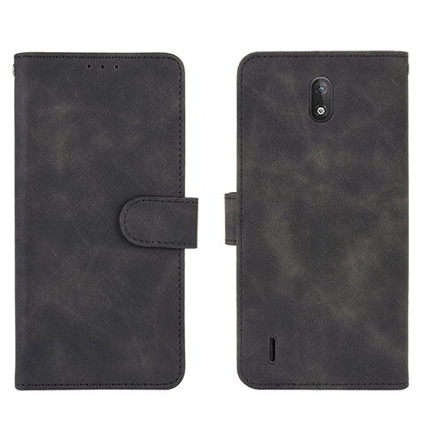 Coque Portefeuille Livre Cuir Etui Clapet L01Z pour Nokia C2 Noir