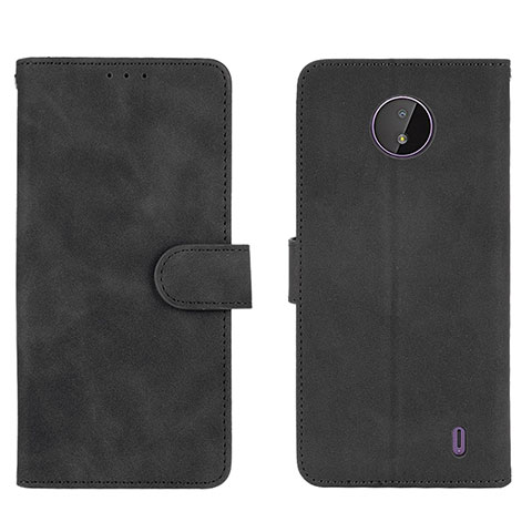 Coque Portefeuille Livre Cuir Etui Clapet L01Z pour Nokia C20 Noir