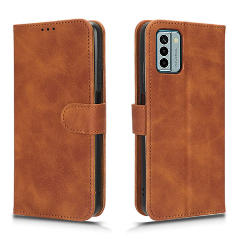 Coque Portefeuille Livre Cuir Etui Clapet L01Z pour Nokia G22 Marron