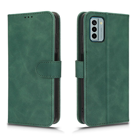 Coque Portefeuille Livre Cuir Etui Clapet L01Z pour Nokia G22 Vert