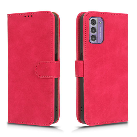 Coque Portefeuille Livre Cuir Etui Clapet L01Z pour Nokia G42 5G Rose Rouge