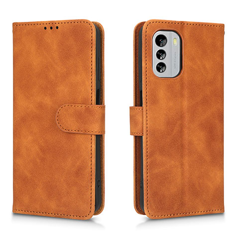 Coque Portefeuille Livre Cuir Etui Clapet L01Z pour Nokia G60 5G Marron