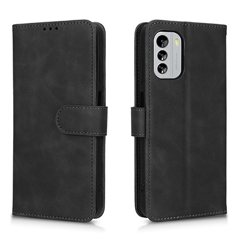 Coque Portefeuille Livre Cuir Etui Clapet L01Z pour Nokia G60 5G Noir