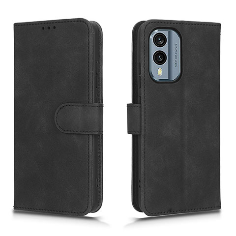 Coque Portefeuille Livre Cuir Etui Clapet L01Z pour Nokia X30 5G Noir