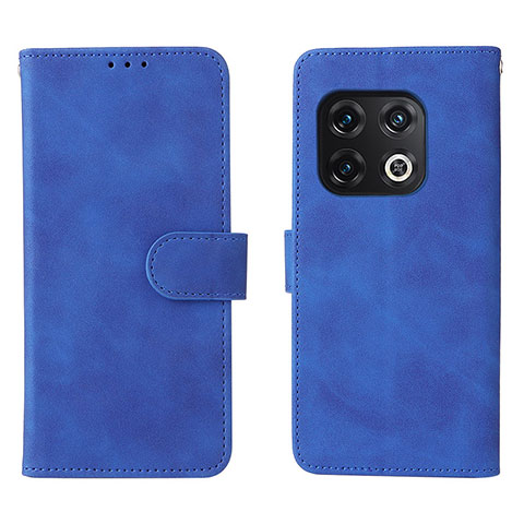 Coque Portefeuille Livre Cuir Etui Clapet L01Z pour OnePlus 10 Pro 5G Bleu