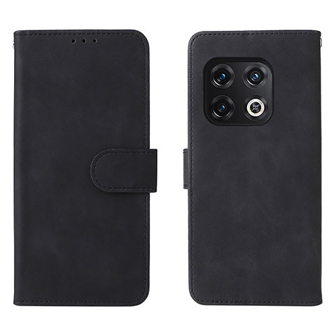 Coque Portefeuille Livre Cuir Etui Clapet L01Z pour OnePlus 10 Pro 5G Noir