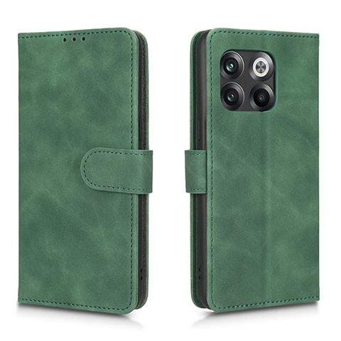 Coque Portefeuille Livre Cuir Etui Clapet L01Z pour OnePlus 10T 5G Vert