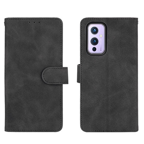 Coque Portefeuille Livre Cuir Etui Clapet L01Z pour OnePlus 9 5G Noir