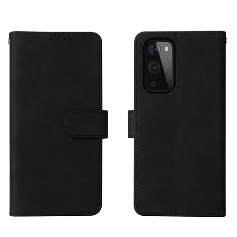 Coque Portefeuille Livre Cuir Etui Clapet L01Z pour OnePlus 9 Pro 5G Noir