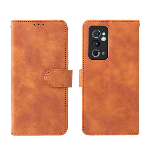 Coque Portefeuille Livre Cuir Etui Clapet L01Z pour OnePlus 9RT 5G Marron