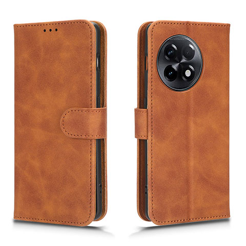 Coque Portefeuille Livre Cuir Etui Clapet L01Z pour OnePlus Ace 2 5G Marron