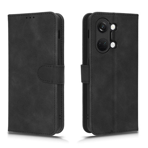 Coque Portefeuille Livre Cuir Etui Clapet L01Z pour OnePlus Ace 2V 5G Noir