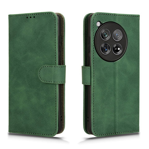 Coque Portefeuille Livre Cuir Etui Clapet L01Z pour OnePlus Ace 3 5G Vert