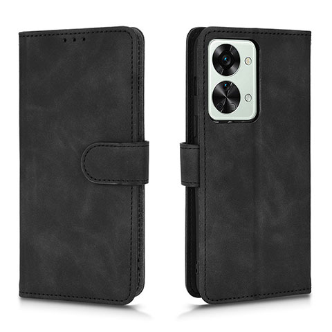 Coque Portefeuille Livre Cuir Etui Clapet L01Z pour OnePlus Nord 2T 5G Noir